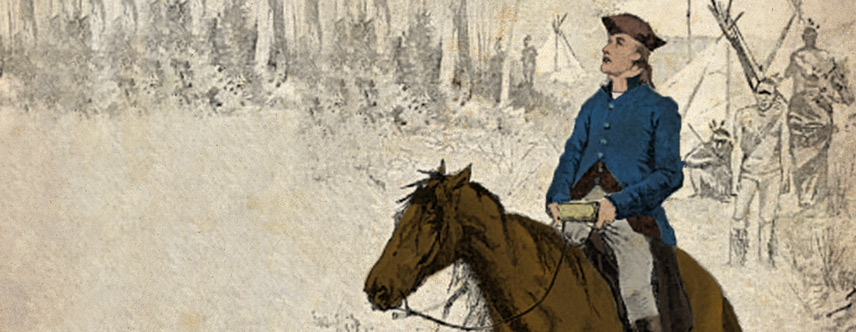 David Brainerd Riding a Horse