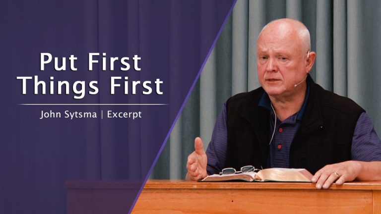 Put First Things First