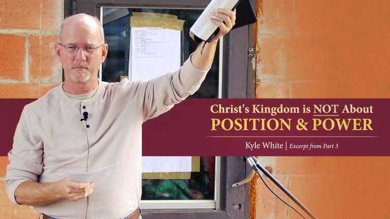 Christ's Kingdom is Not About Position and Power