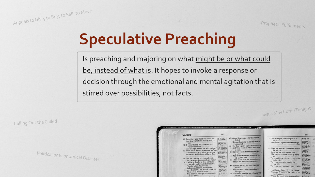 How do you know if god calls you to preach Speculative Preaching Conrad Murrell I Ll Be Honest