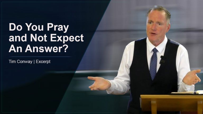 Do You Pray and Not Expect An Answer?