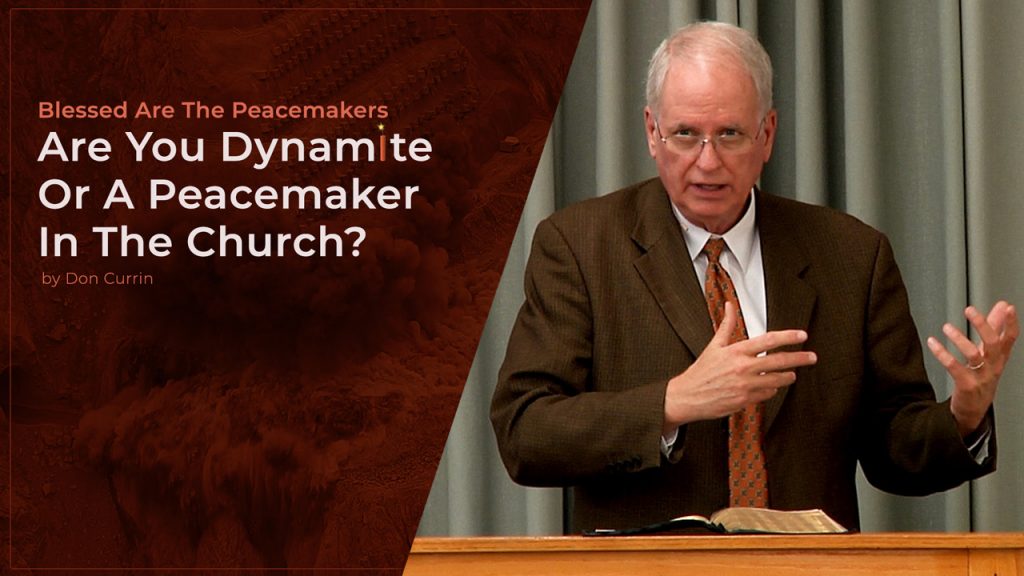 Are You Dynamite Or A Peacemaker In The Church?